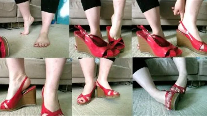 Red Peep Toes * *