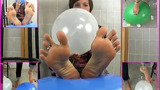 Nova blows up and pops Balloons while showing off her Soles