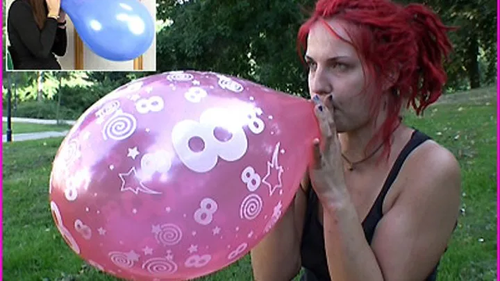 Zora and Natasha's Balloon Blow-to-Pop