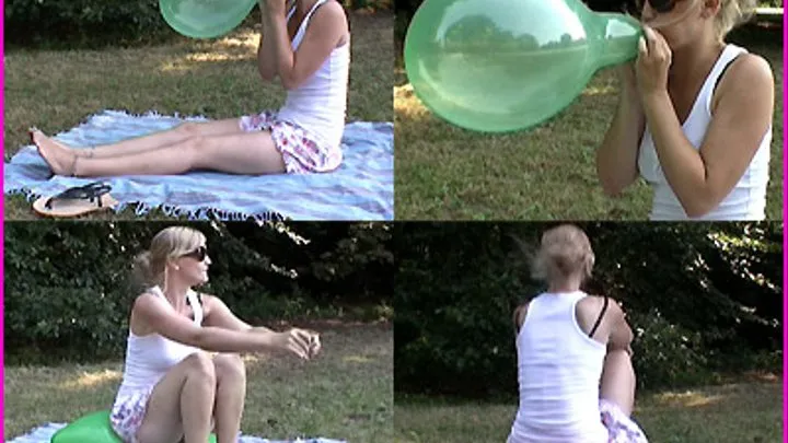 Silvi blows-to-pop and sit-pops Balloons