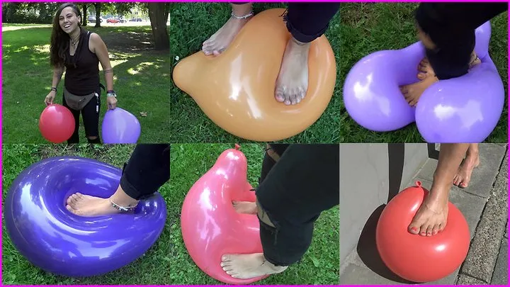 Spooky's First-Time Barefoot Balloon Pop (+ Bonus Clip)
