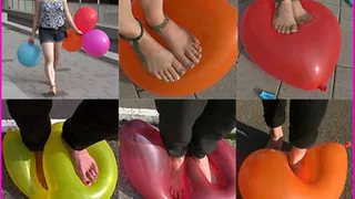 Barefoot Girls with Balloons pt. 5