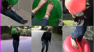 Alina's Barefoot Balloon Pop pt. 1