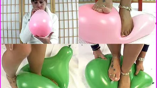 Jasmine squishes Balloons