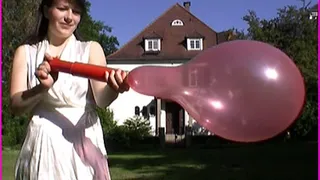 Anne pumps up Balloons