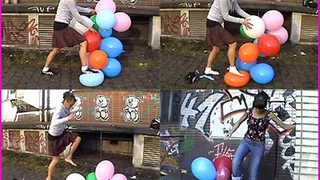 Sneaker, Sock and Barefoot Balloon Pop