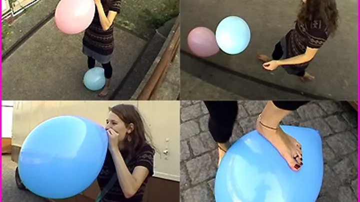 Rose blows up and steps on Balloons pt. 3