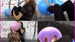 Rose blows up and steps on Balloons pt. 4