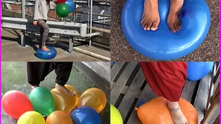 Susi steps on Balloons and Pops them (+ Bonus Clip)