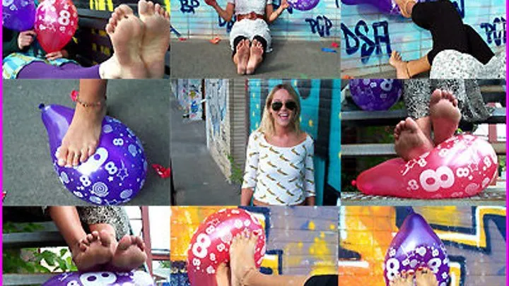 Barefoot Girls pop anniversary Balloons