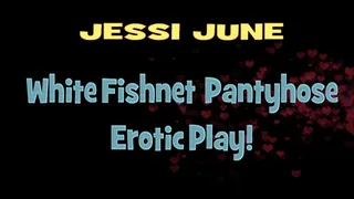 Jessi June - White Fishnets Nude