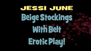 Jessi June - Beige Stockings Nude