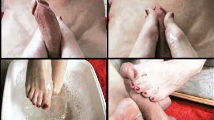 New gardener's foot fetish-Cut.