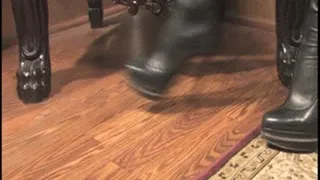 Leather Dream Doll - Crotch high Boot tease