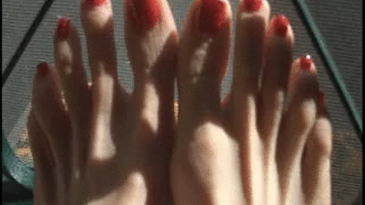 Pretty wiggling toes