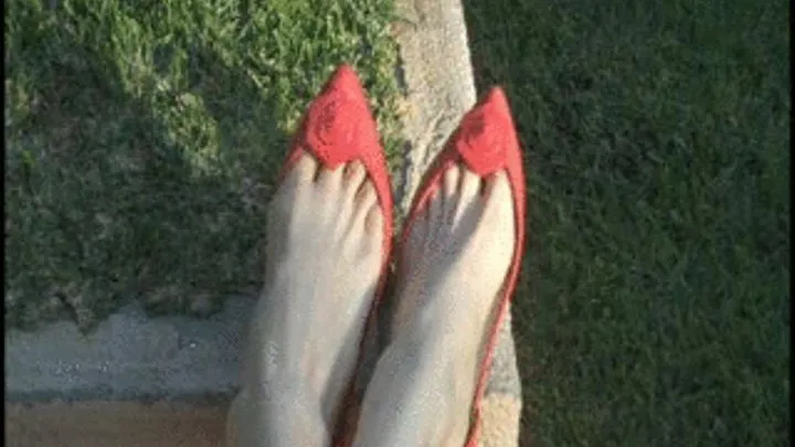 Shoe Dangle with my red shoes