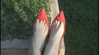 Shoe Dangle with my red shoes