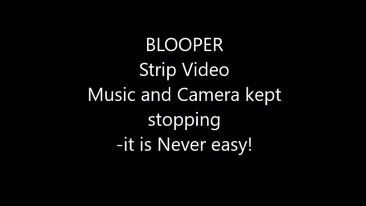 Witchy Woman Striptease with Bloopers