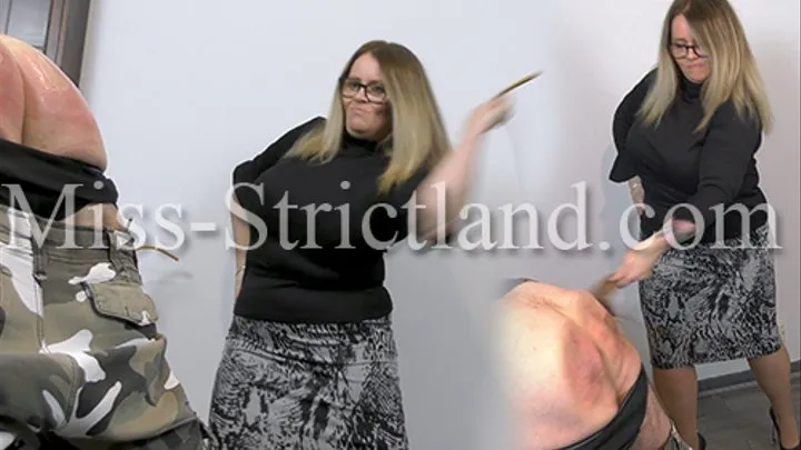 Tawsed and caned so severely by Miss Strictland