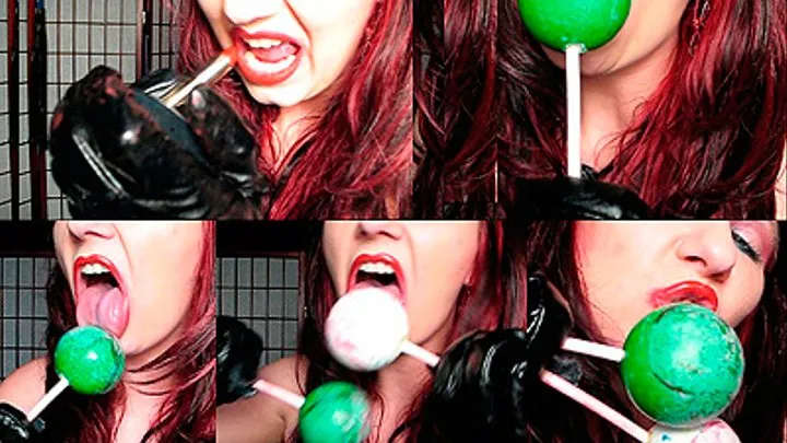 Red Lipstick Double Lollypop Lick & Suck