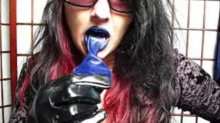 Goth Lipstick Gloves Balloon