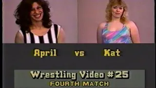 Kat v April--Competitive Wrestling