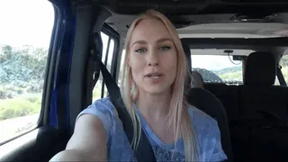 CAR TRIP CUCK - SEXY CUCKTRESS JOLENE HEXX TAUNTS YOU ON THE ROAD