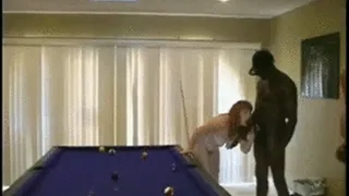 I098 Three White Sluts Being Used By Big Black Cock In The Pool Room