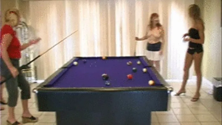 I230 Three Housewife Sluts Sucking Black Cock In The Pool Room