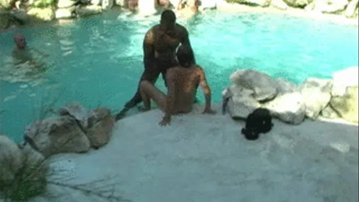 241 Delta Dawn and Slut Trish Service Hung Stud Rodney At Pool Party Part III