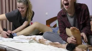 Tickling Masha part 4 - * 18 Years Old Feet * - - clip is 8:22 min long