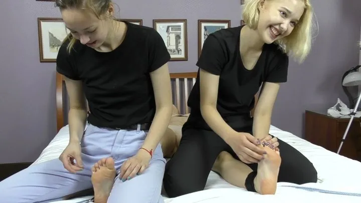 Tickling 18 Years Old Eva Rain - * Get Her FEET * clip is 09:43 min long