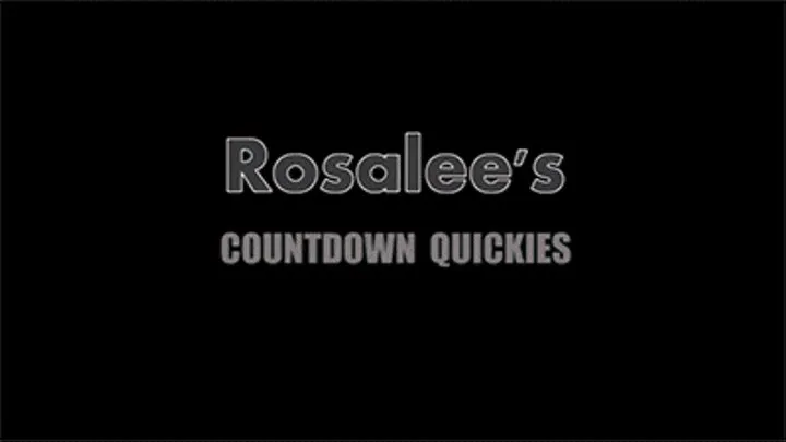 Toelicious Quickies:Rosalee's Countdown