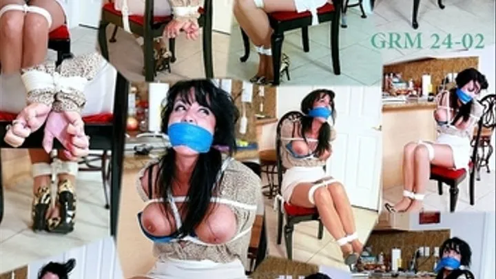 mp 4 Frustrated -Mega Muffled - Gag talking - chair tied -Boobie bouncing-sidewinding ESCAPE FRENZY!!!