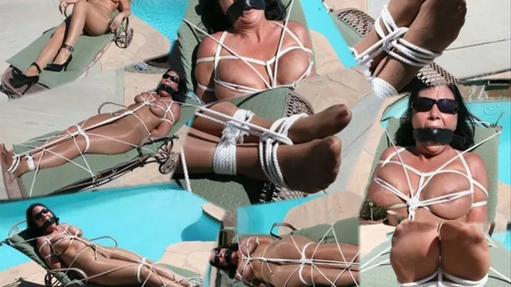 Bondage pool party time with michael keye