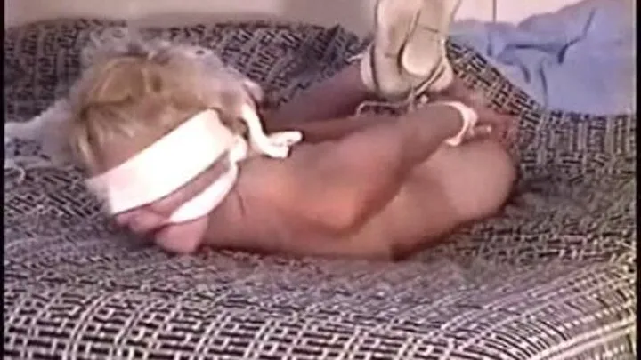 sneaker babes 3 Trish bound nude and blindfolded!!!