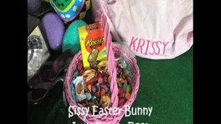 Sissy Easter Bunny Lays Easter Eggs