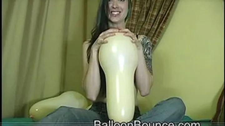 Penis Shaped Balloon Bouncing