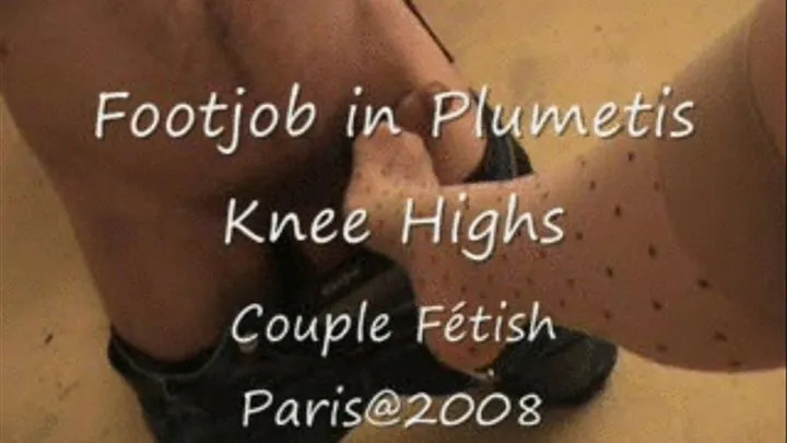 New Plumetis Knee Highs Footjob