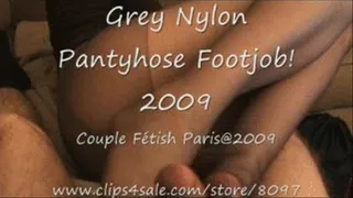 Old Grey Pantyhose Footjob