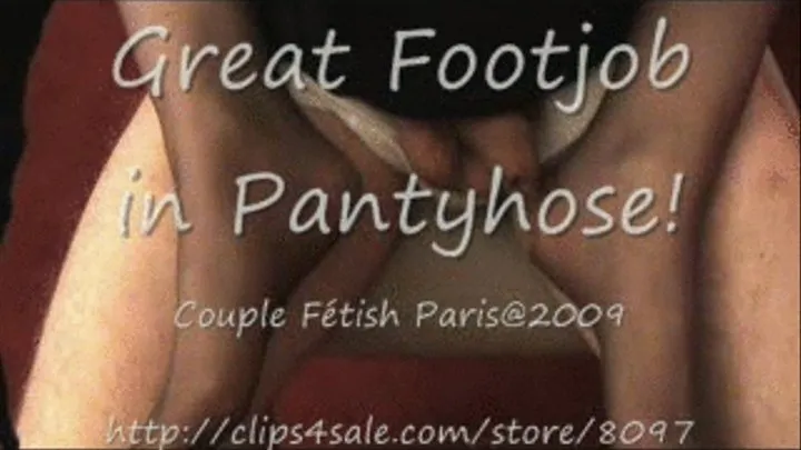 Great Footjob in Pantyhose 2009