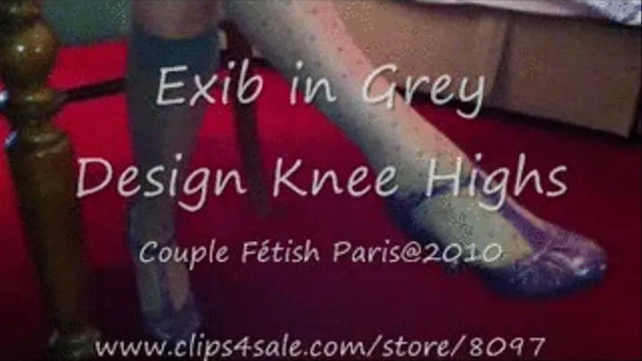 Exib in Grey Knee Highs