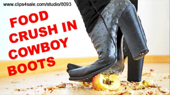 a-0673 Liz' Food Crush In Luxury Cowboy Heels MPEG