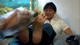 Hot Peppers Are Rubbed On Her Soles Before Bastinado