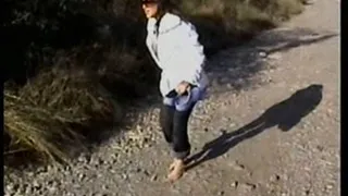 Extreme Rough Gravel Road Walk (whole clip)