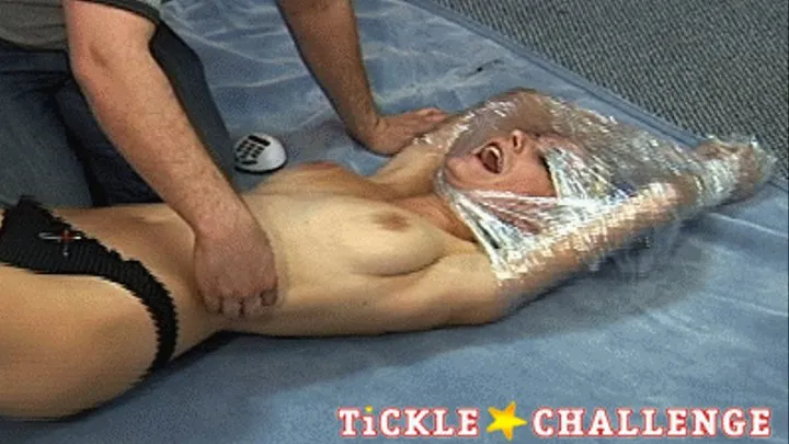 RYAN DAY 2- PLASTIC WRAP (LAYING) TICKLE CHALLENGE