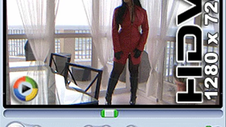 The Red Leather Coat Dress // Part 1 // (HDV 1280 x 720)