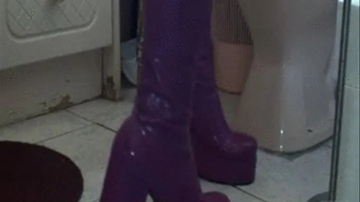 Purple Boots 70s 2s