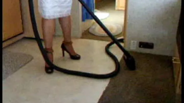 Vintage Vacuuming - long slip/stockings