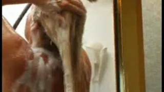 MILF Shampooing Long Blonde Hair